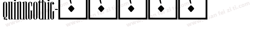 QuinnGothic字体转换