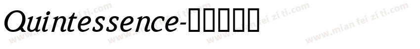 Quintessence字体转换