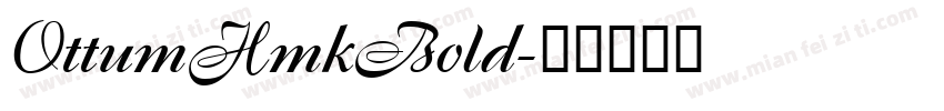 OttumHmkBold字体转换