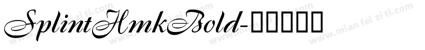 SplintHmkBold字体转换