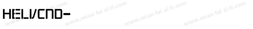 HelvCND字体转换