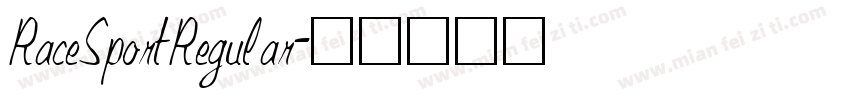 RaceSportRegular字体转换