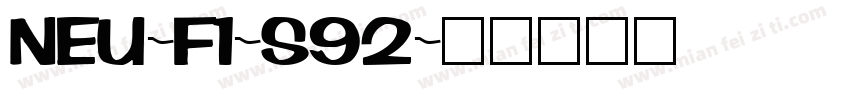 NEU-F1-S92字体转换