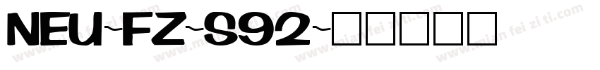 NEU-FZ-S92字体转换