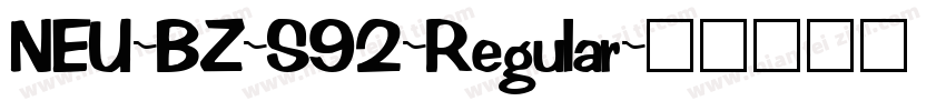 NEU-BZ-S92-Regular字体转换