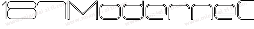 187ModerneCapsAUG47字体转换