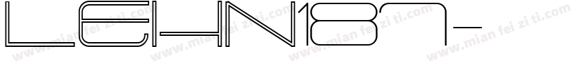 LEHN187字体转换