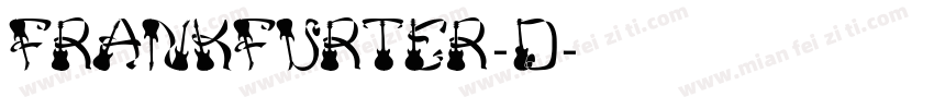 Frankfurter-D字体转换
