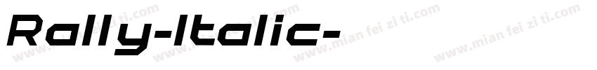 Rally-Italic字体转换