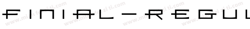 Finial-RegularA字体转换