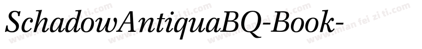SchadowAntiquaBQ-Book字体转换
