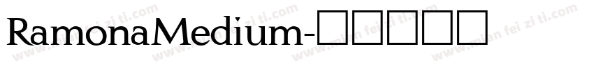 RamonaMedium字体转换
