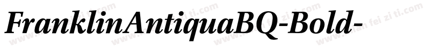 FranklinAntiquaBQ-Bold字体转换