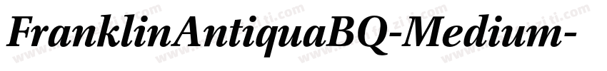 FranklinAntiquaBQ-Medium字体转换