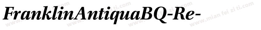 FranklinAntiquaBQ-Re字体转换