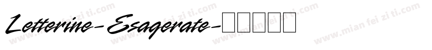 Letterine-Esagerate字体转换