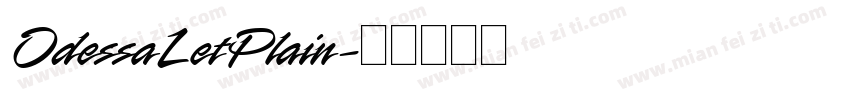 OdessaLetPlain字体转换