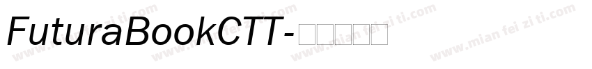 FuturaBookCTT字体转换