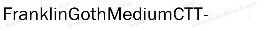 FranklinGothMediumCTT字体转换