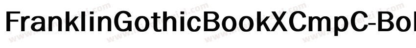 FranklinGothicBookXCmpC-Bold字体转换