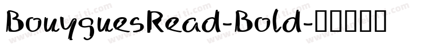 BouyguesRead-Bold字体转换