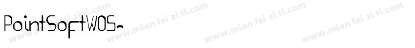 PointSoftW05字体转换