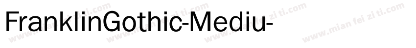 FranklinGothic-Mediu字体转换