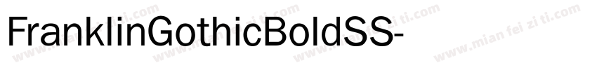FranklinGothicBoldSS字体转换