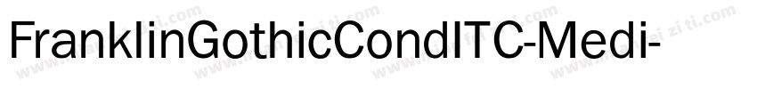 FranklinGothicCondITC-Medi字体转换