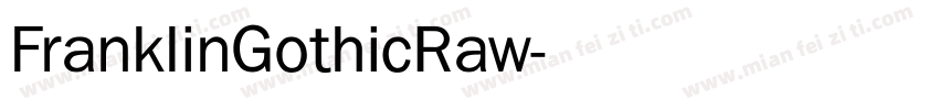 FranklinGothicRaw字体转换