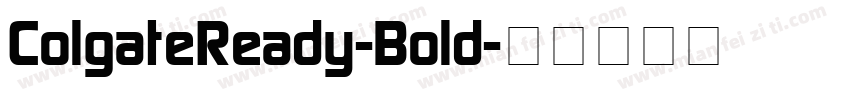 ColgateReady-Bold字体转换