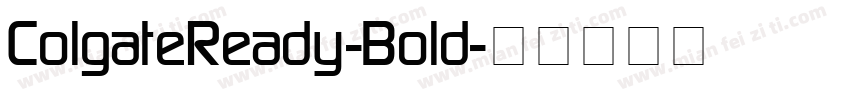 ColgateReady-Bold字体转换