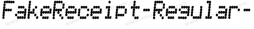 FakeReceipt-Regular字体转换