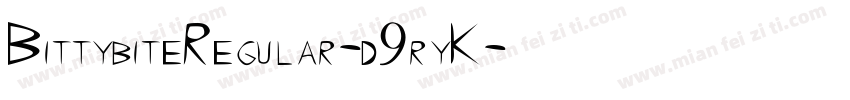 BittybiteRegular-d9ryK字体转换