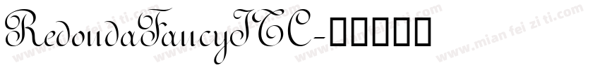 RedondaFancyITC字体转换