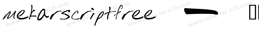 mekarscriptfree字体转换