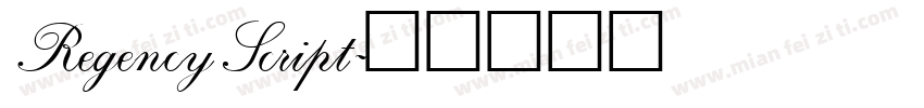 RegencyScript字体转换