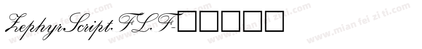 ZephyrScriptFLF字体转换