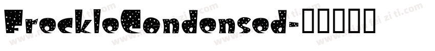 FreckleCondensed字体转换