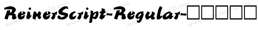 ReinerScript-Regular字体转换