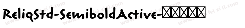 ReliqStd-SemiboldActive字体转换