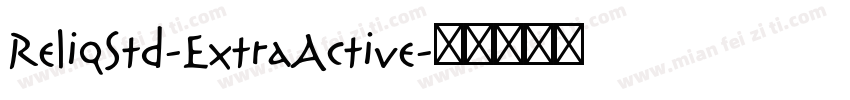 ReliqStd-ExtraActive字体转换