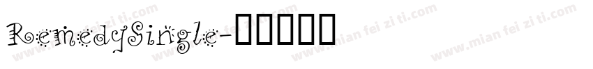 RemedySingle字体转换