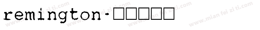 remington字体转换