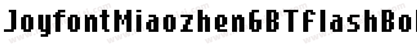 JoyfontMiaozhenGBTFlashBold字体转换