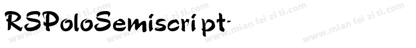 RSPoloSemiscript字体转换