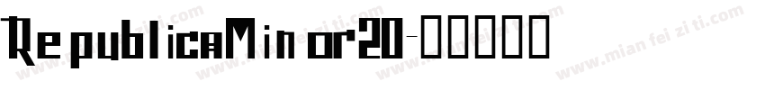 RepublicaMinor20字体转换