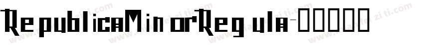 RepublicaMinorRegula字体转换