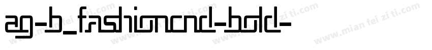 AG-B_FashionCnd-Bold字体转换