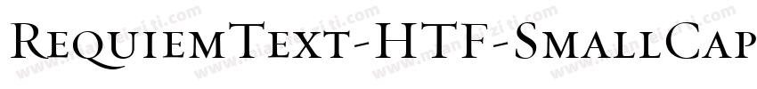 RequiemText-HTF-SmallCaps字体转换
